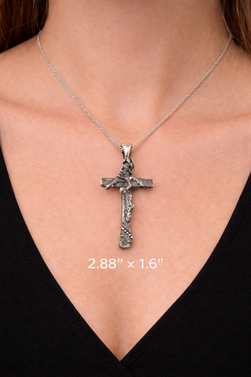 Sterling silver Fusion Cross