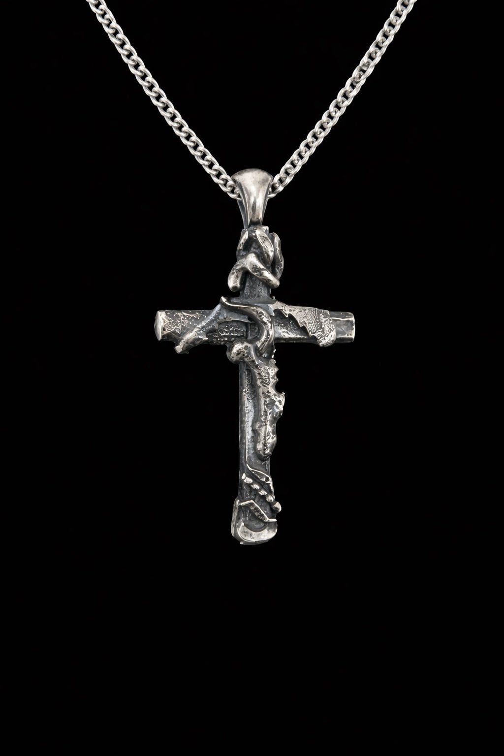 Sterling silver Fusion Cross